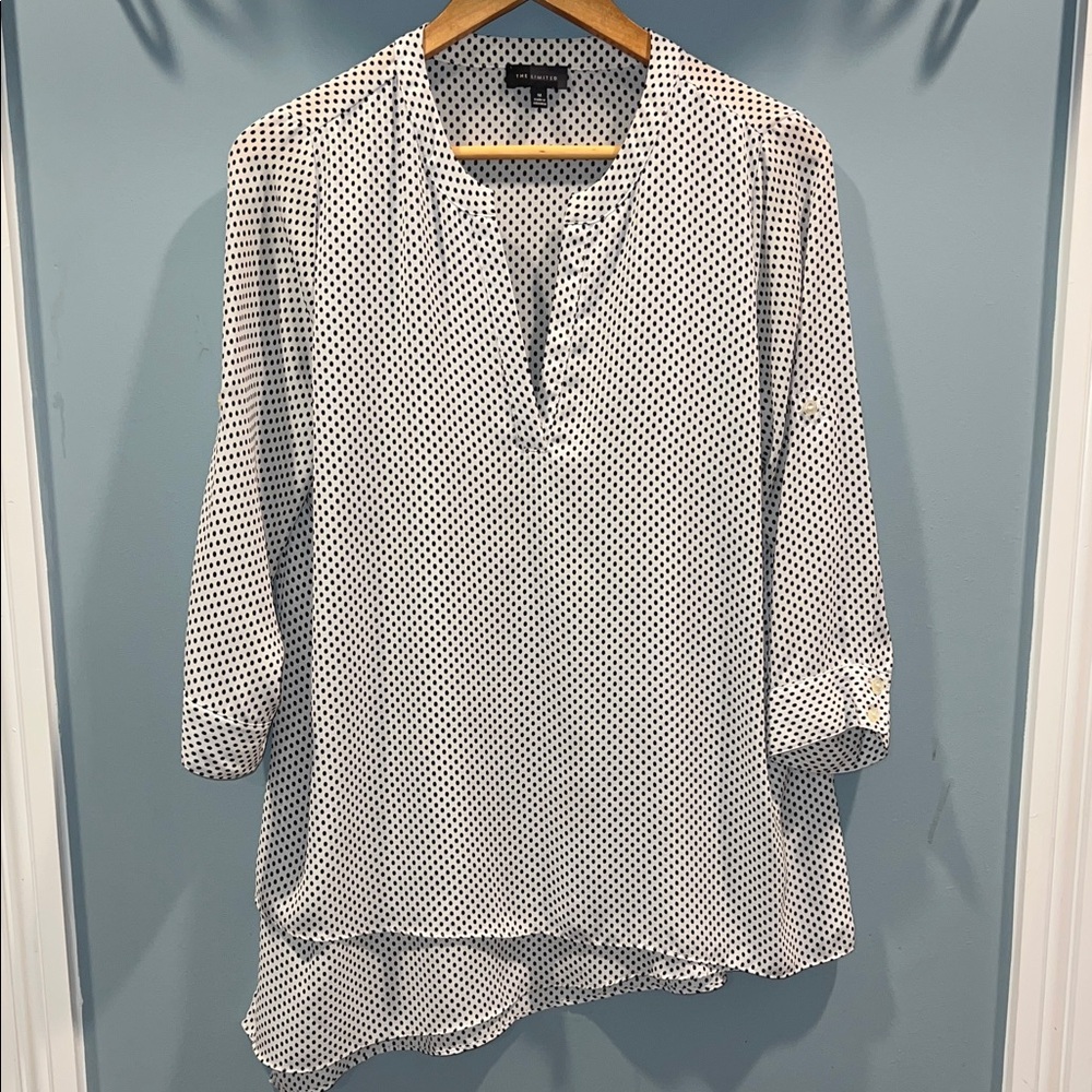 The Limited Monochrome Polka Dot Blouse